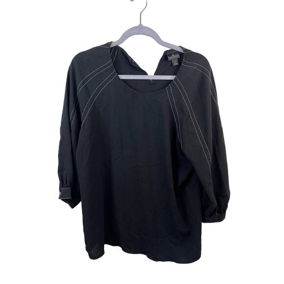 Worthington Tops - Worthington Women's Black Blouse Size Large